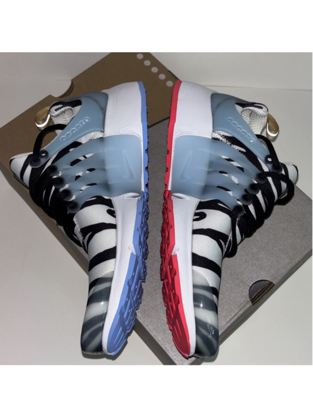 Nike Air Presto South Korea Mens Medium White Metallic Gold Black CJ1229 100 - Picture 10 of 10